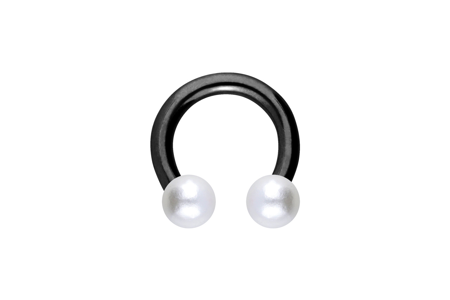 Chirurgenstahl Hufeisenring Piercing SYNTHETISCHE PERLEN
